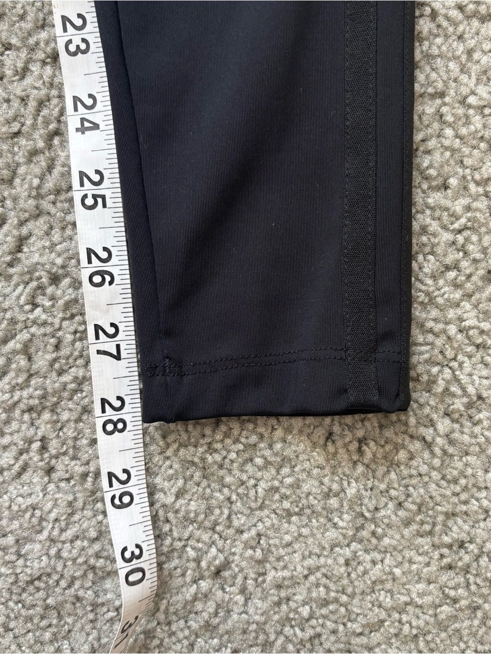 Adidas Black 3-Stripes Leggings HC2067 High Rise Activewear Yoga - Picture 8 of 8